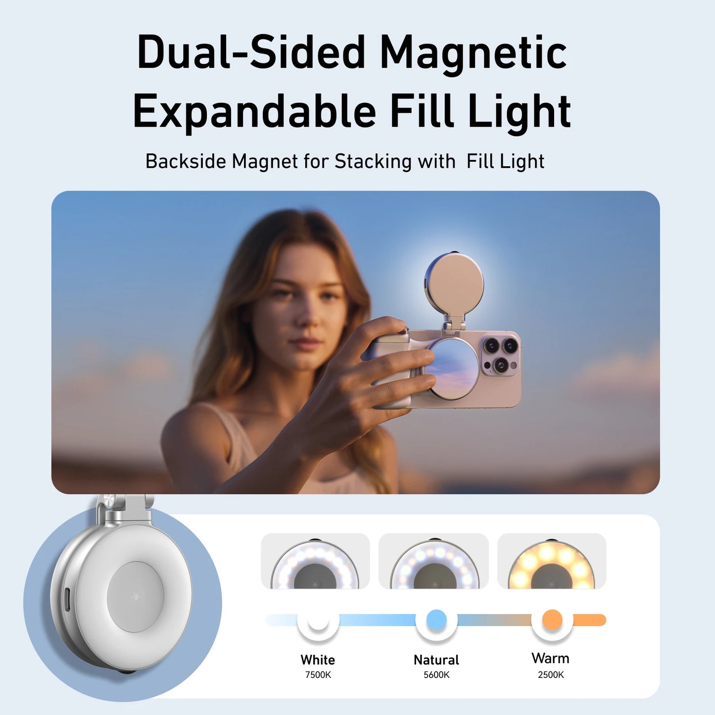 TELESIN Smartphone Shooting Grip – Magnetic Holder with Wireless Remote