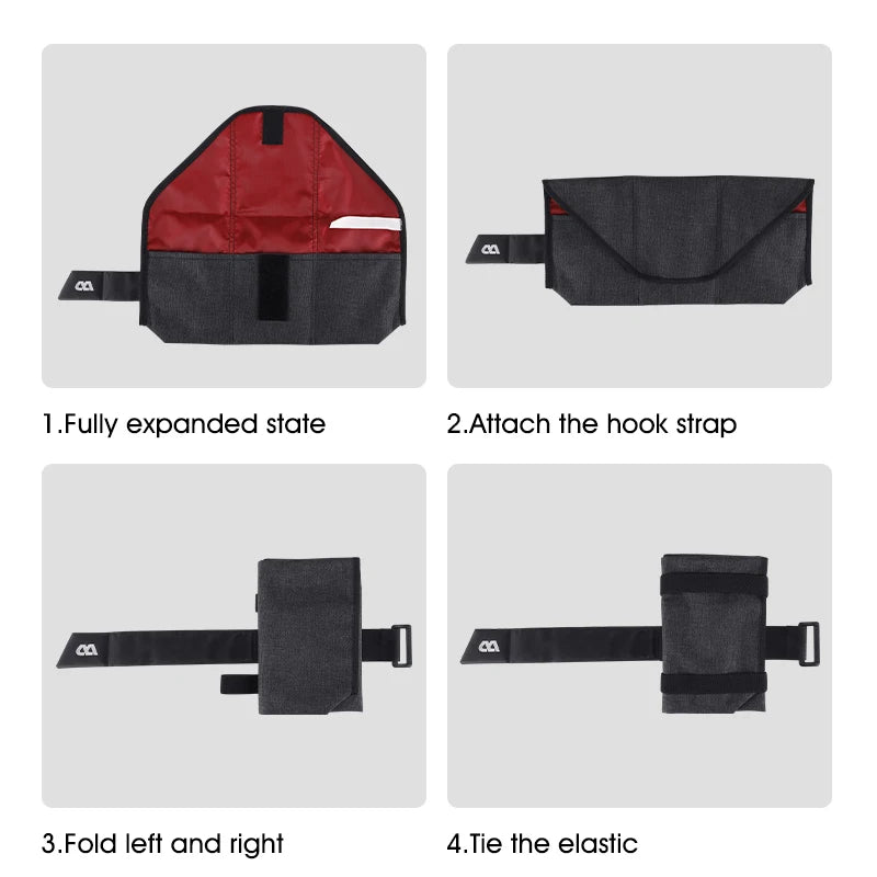 WEST BIKING Bicycle Tool Bag – Foldable Front Frame & Saddle Pouch for Cycling Accessories