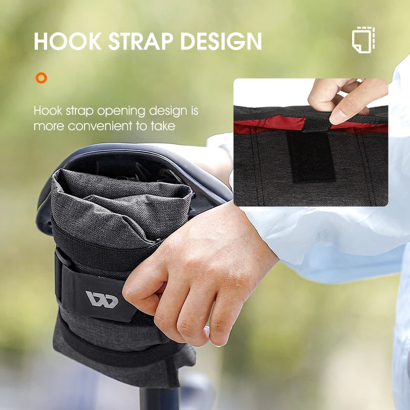 WEST BIKING Bicycle Tool Bag – Foldable Front Frame & Saddle Pouch for Cycling Accessories