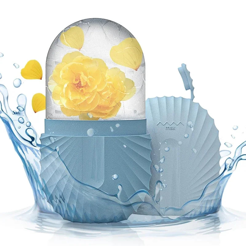 IceLuxe™ Beauty Ice Roller – Silicone Facial Cube for Glowing Skin & Tight Pores