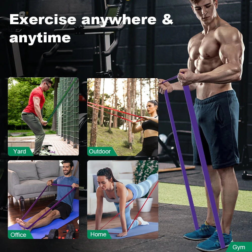 Heavy Duty Resistance Bands – 5–120lbs Strength Training Bands for Home Gym & Boxing