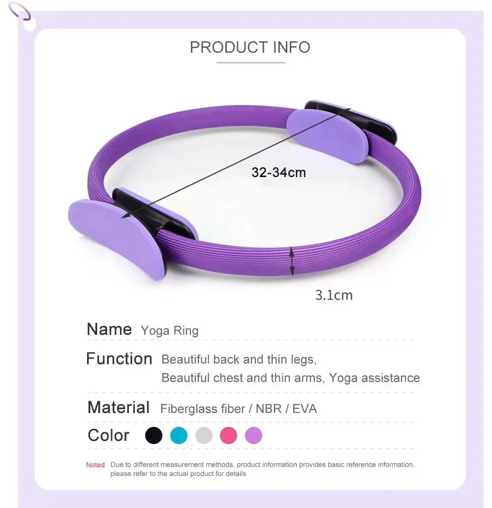 Pilates Exercise Circle – Resistance Training Ring for Yoga, Gym & Home Fitness
