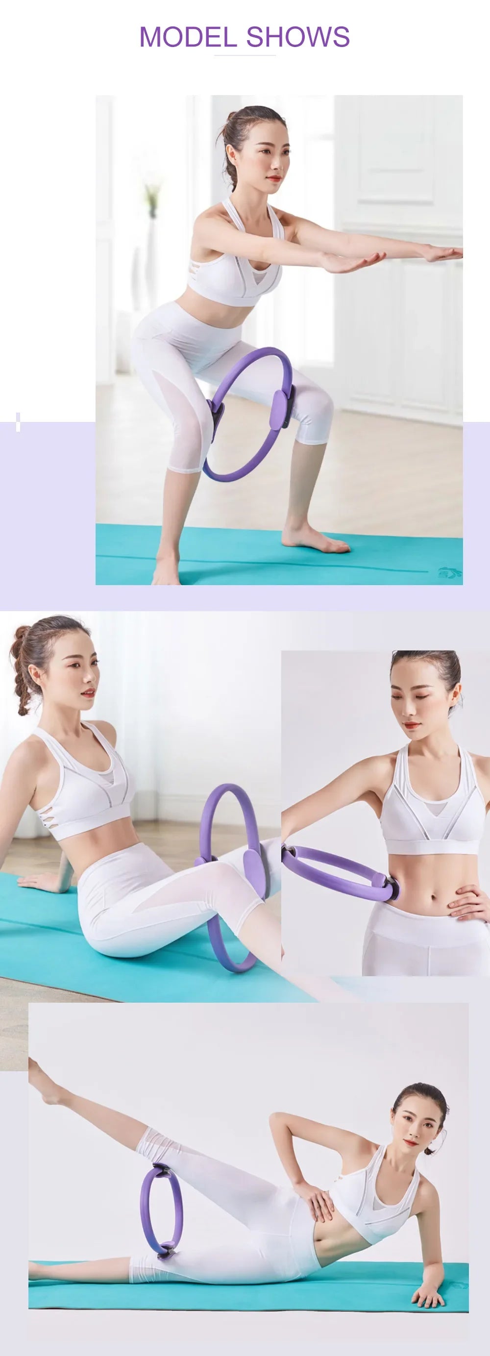 Pilates Exercise Circle – Resistance Training Ring for Yoga, Gym & Home Fitness