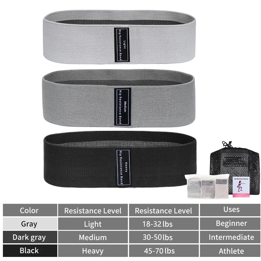 Booty Bands for Women – Fabric Elastic Resistance Loops for Glutes, Legs & Fitness Training