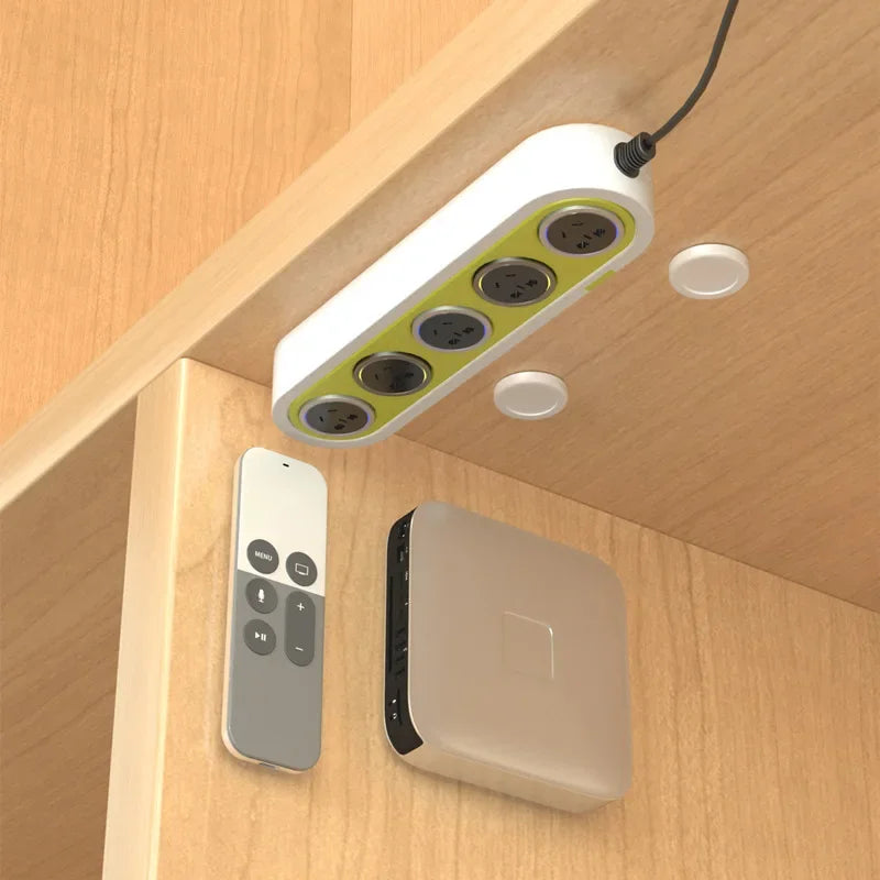 12pcs Magnetic Wall Hooks – Remote Control, Key & Socket Organiser Holder