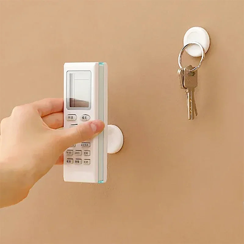 12pcs Magnetic Wall Hooks – Remote Control, Key & Socket Organiser Holder