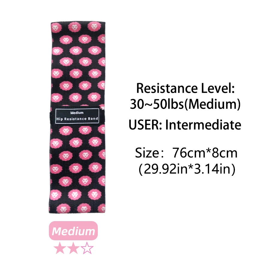 Booty Bands for Women – Fabric Elastic Resistance Loops for Glutes, Legs & Fitness Training
