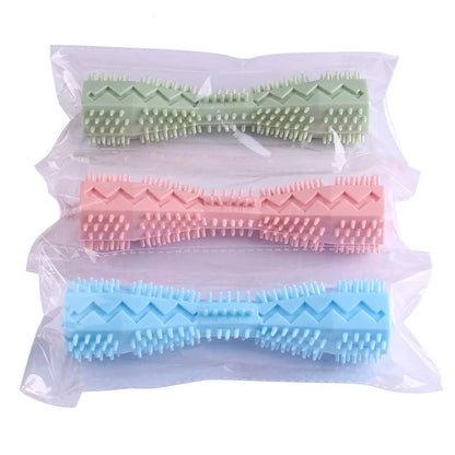 🐾  BrushiBite™ Dog Chew Toothbrush – Soft Rubber Dental Cleaning Toy