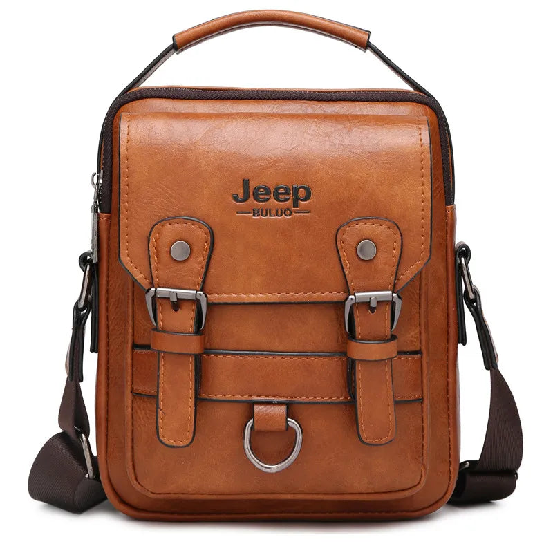 JEEP BULUO Executive Pro Leather Shoulder Bag