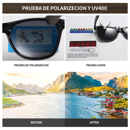 KDEAM KD332 Polarized Mirrored Sunglasses Unisex Square Pink Flash Lens