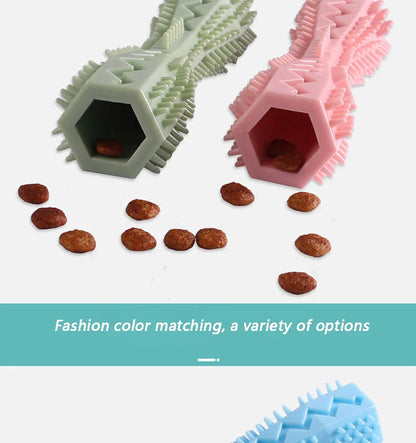 BrushiBite™ Dog Chew Toothbrush – Soft Rubber Dental Toy