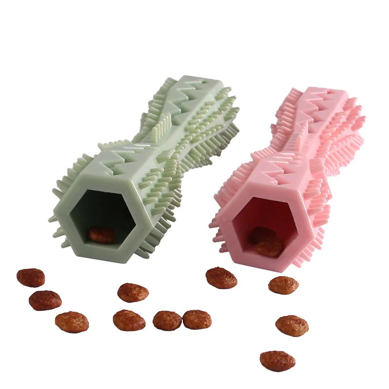 🐾  BrushiBite™ Dog Chew Toothbrush – Soft Rubber Dental Cleaning Toy