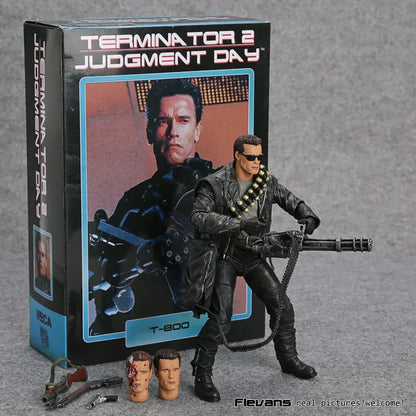 Terminator 2 T-800 NECA Action Figure 7" Arnold Schwarzenegger Collectible Model