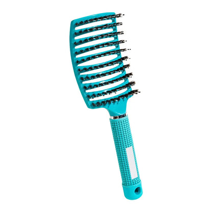 CurlyEase™ Scalp Massage Hair Brush – Wet & Dry Hair Detangling Tool