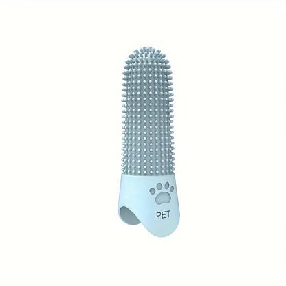 🦷 1. Pet360™ Soft Silicone Finger Toothbrush – 360° Dental Cleaning for Dogs & Cats