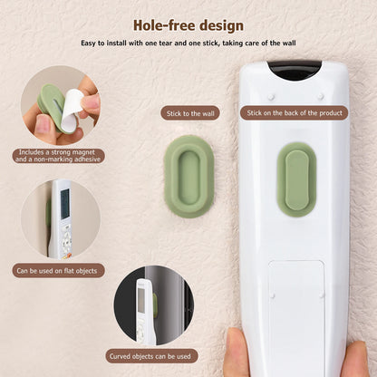 Wall Mounted Remote Control Organiser – Magnetic Self-Adhesive Storage Rack