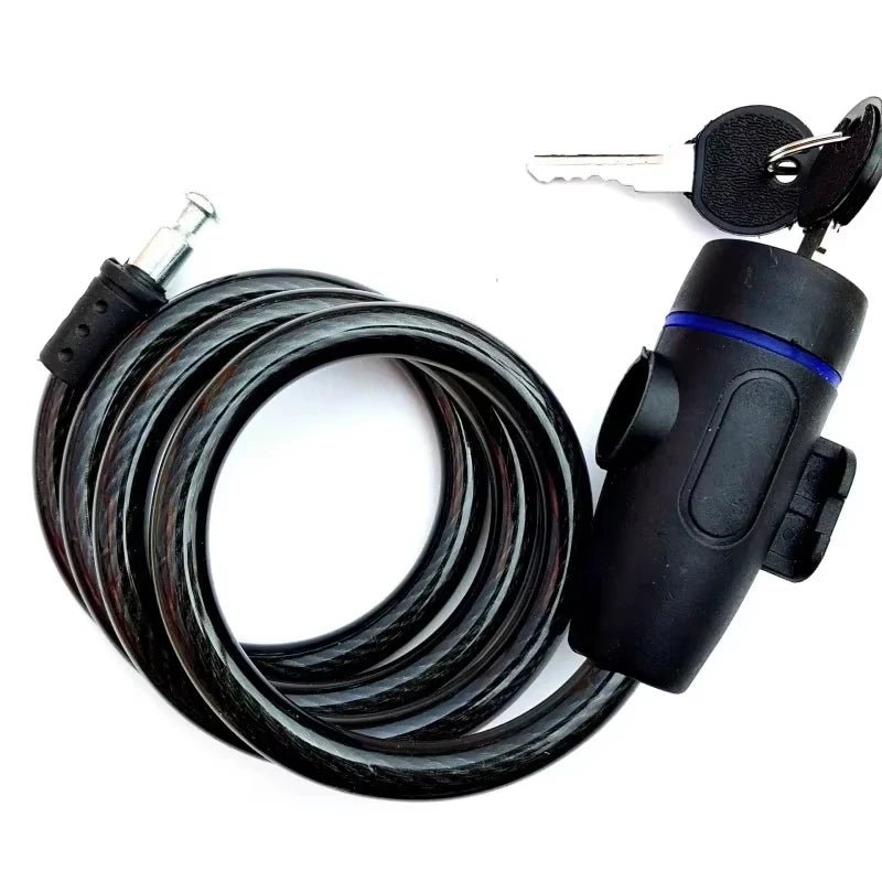 Heavy Duty Bicycle Chain Lock – Anti-Theft Metal Bike Lock with Keys for Maximum Security