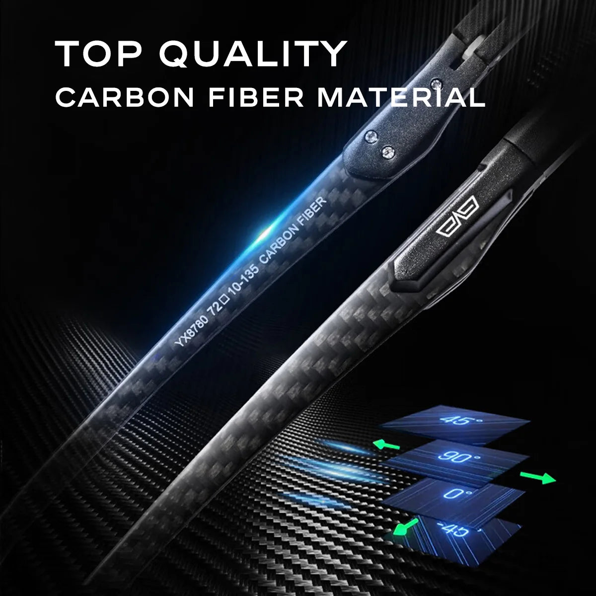 CAPONI Night Driving Glasses Photochromic UV400 Carbon Fiber Yellow HD BSYS8780