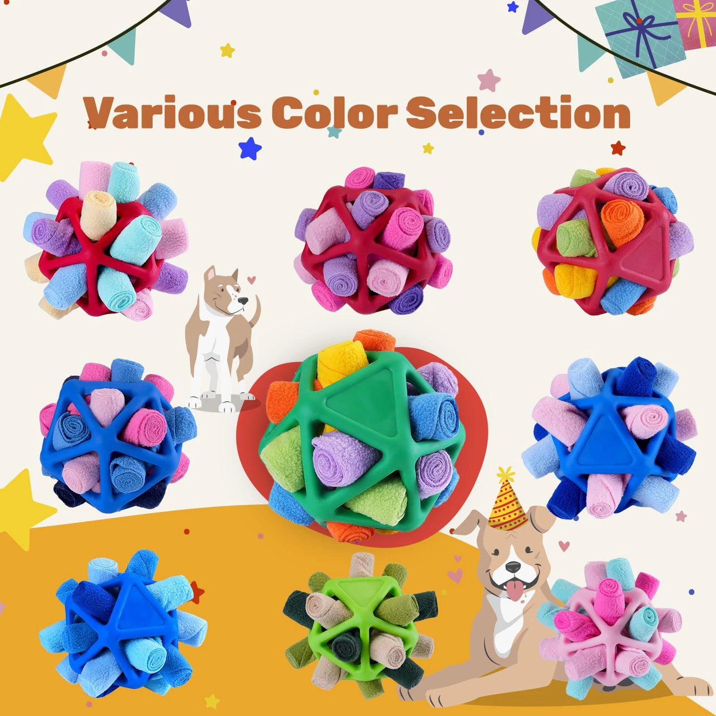 ChewSmart™ Dog Sniffing & Training Ball – Tooth Cleaning & Fun Play