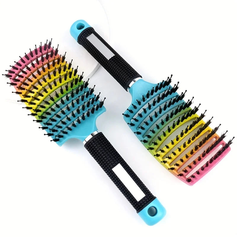 CurlyEase™ Scalp Massage Hair Brush – Wet & Dry Hair Detangling Tool