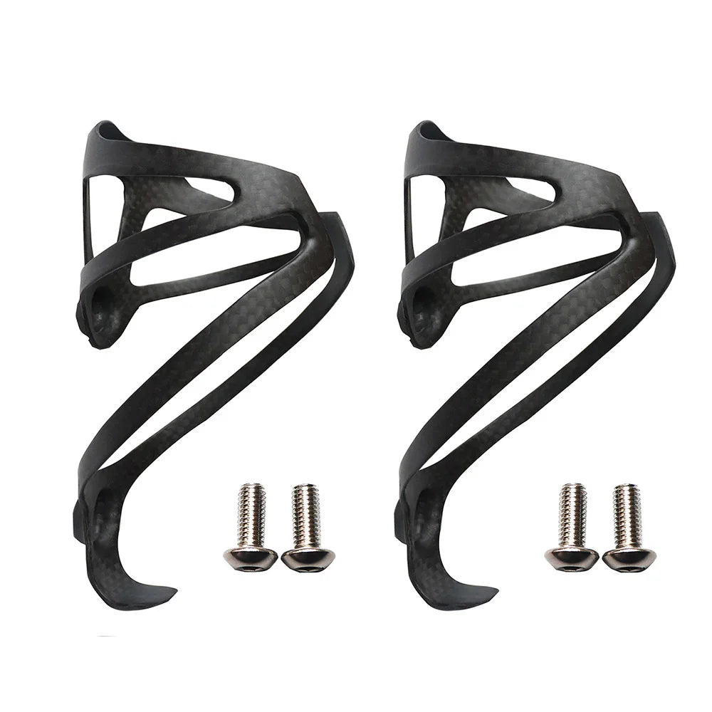 2PCS UD Carbon Fiber Bike Bottle Cage Ultralight MTB Road Water Holder
