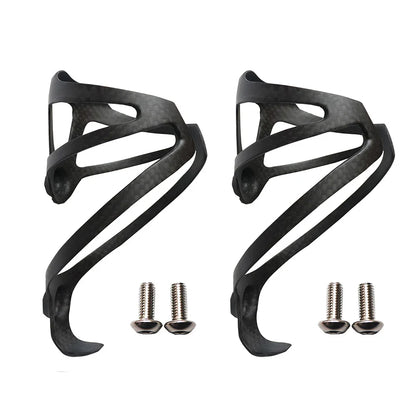 2PCS UD Carbon Fiber Bike Bottle Cage Ultralight MTB Road Water Holder