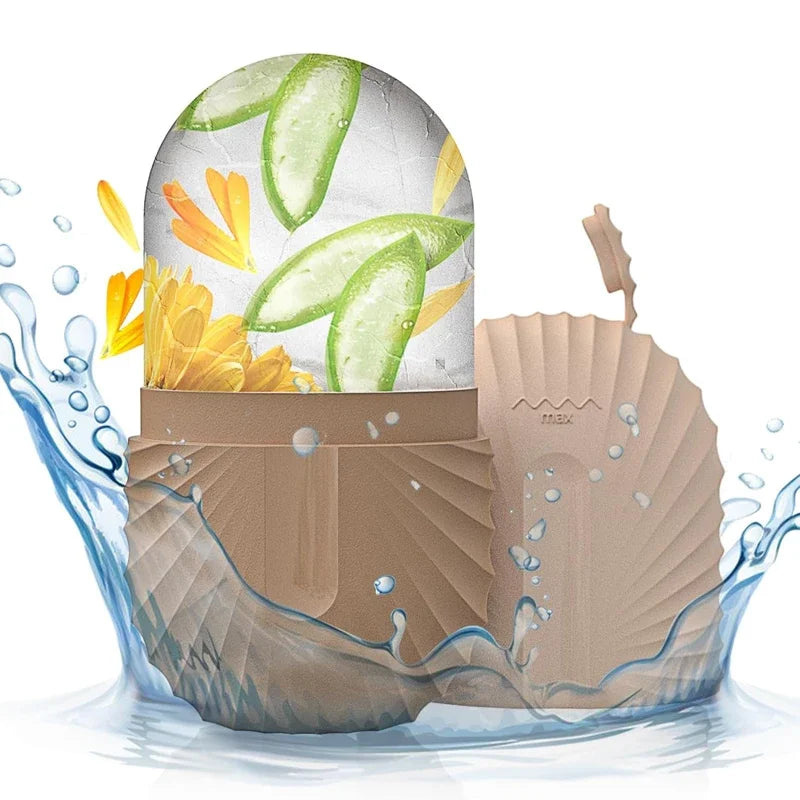 IceLuxe™ Beauty Ice Roller – Silicone Facial Cube for Glowing Skin & Tight Pores