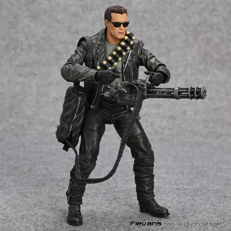 Terminator 2 T-800 NECA Action Figure 7" Arnold Schwarzenegger Collectible Model