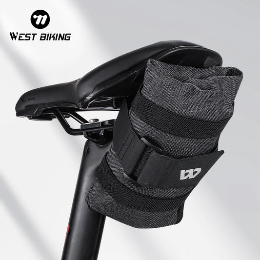 WEST BIKING Bicycle Tool Bag – Foldable Front Frame & Saddle Pouch for Cycling Accessories