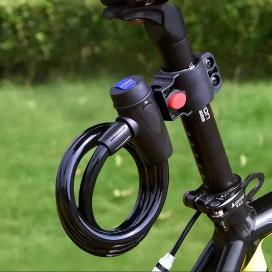 Heavy Duty Bicycle Chain Lock – Anti-Theft Metal Bike Lock with Keys for Maximum Security