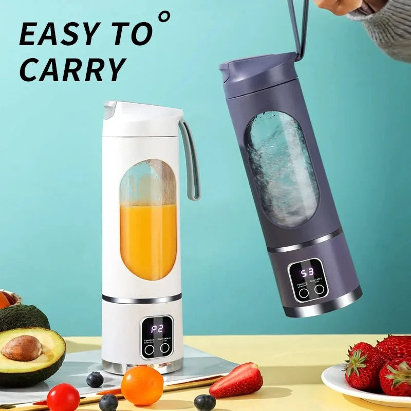 IceBlend™ 2025 Mini Electric Juicer – 450ML Large Capacity Ice Crusher