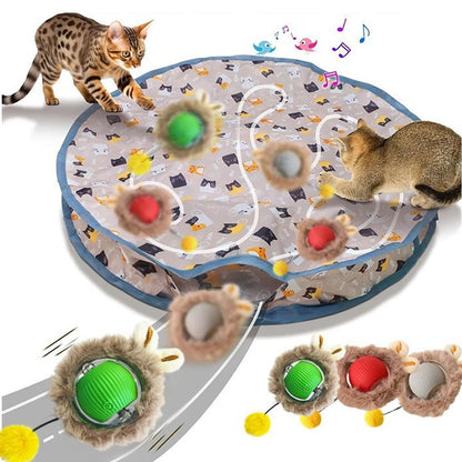 🐾 PurrPlay™ Motion Sensor Cat Toy Ball – Interactive Hide & Seek Game for Kittens