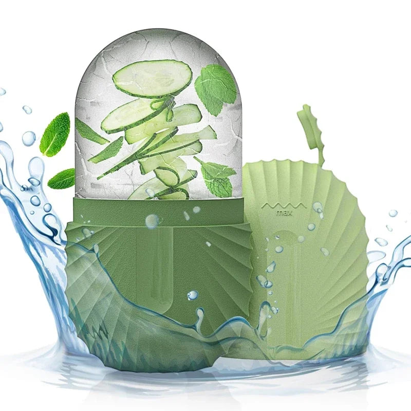 IceLuxe™ Beauty Ice Roller – Silicone Facial Cube for Glowing Skin & Tight Pores