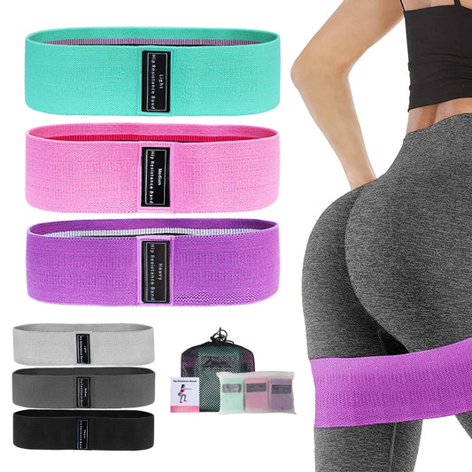 Booty Bands for Women – Fabric Elastic Resistance Loops for Glutes, Legs & Fitness Training