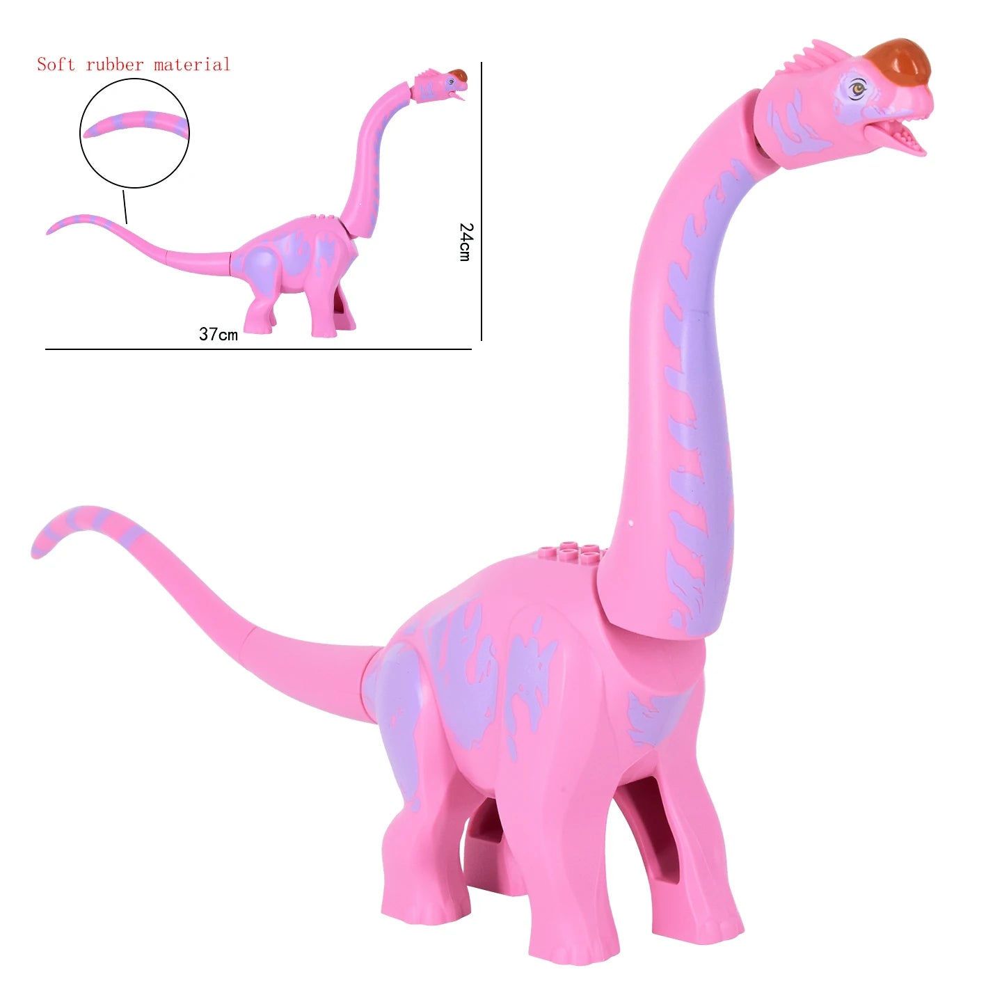 Jurassic Dinosaur Building Blocks Titanosaurus DIY Mini Model Bricks for Children