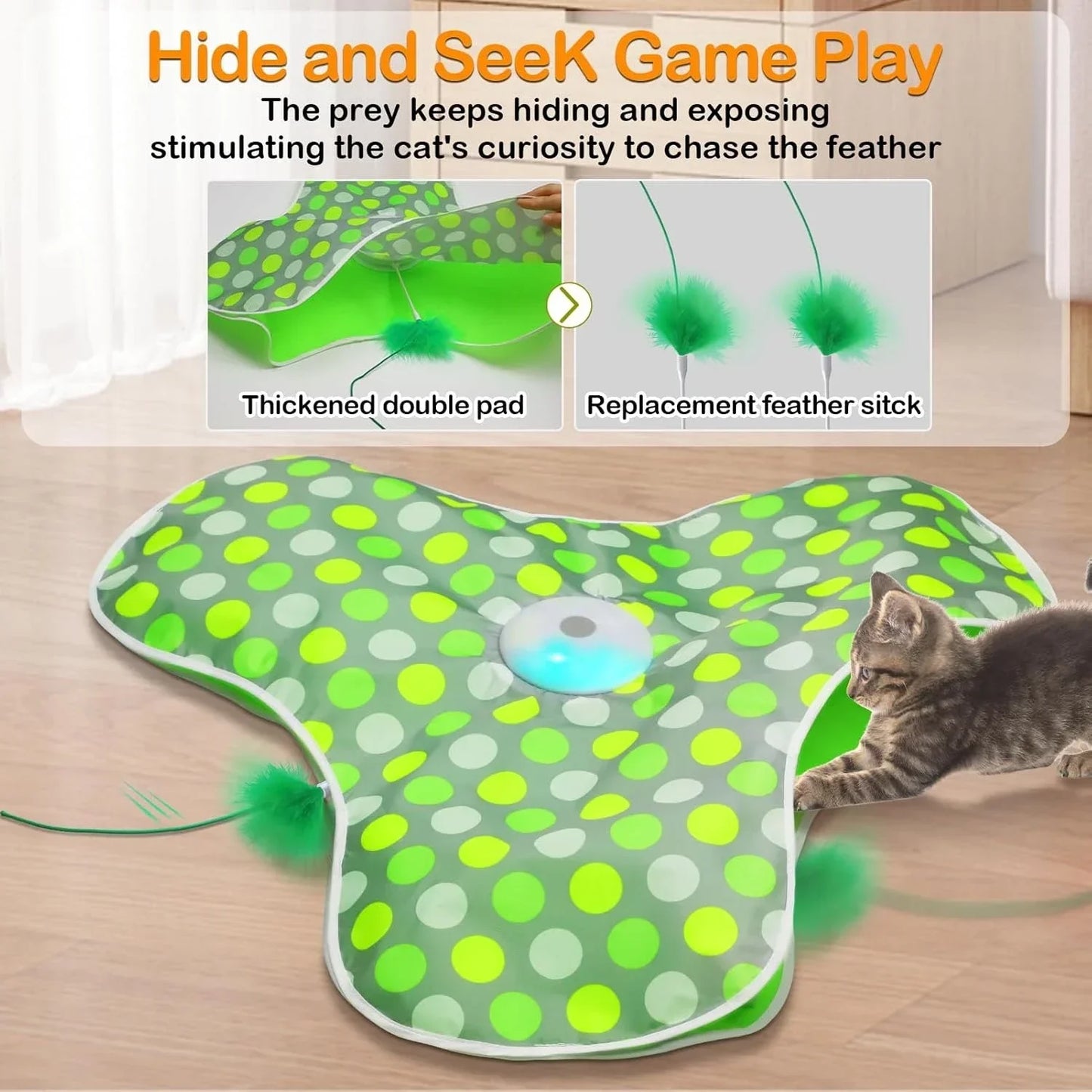 🐭 FeatherPounce Automatic Play Companion