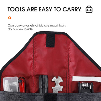 WEST BIKING Bicycle Tool Bag – Foldable Front Frame & Saddle Pouch for Cycling Accessories
