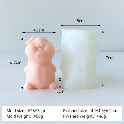 💖TinyPals™ Cute Animal Silicone Mold – Bear, Kitten & Rabbit DIY Crafts