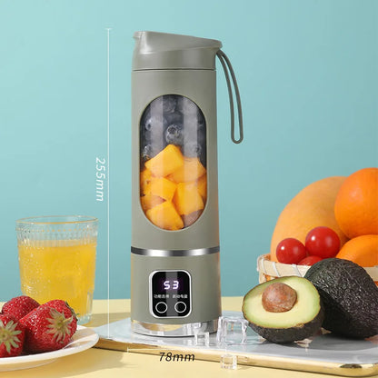 IceBlend™ 2025 Mini Electric Juicer – 450ML Large Capacity Ice Crusher