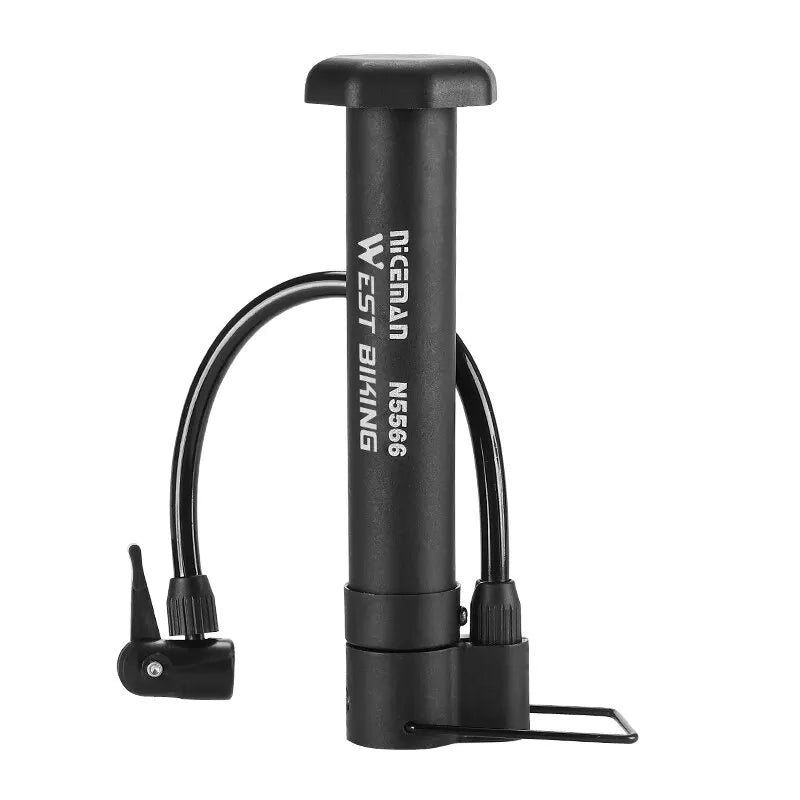 WEST BIKING Bicycle Air Pump – Portable 80 PSI Inflator for MTB Tires & Balloons