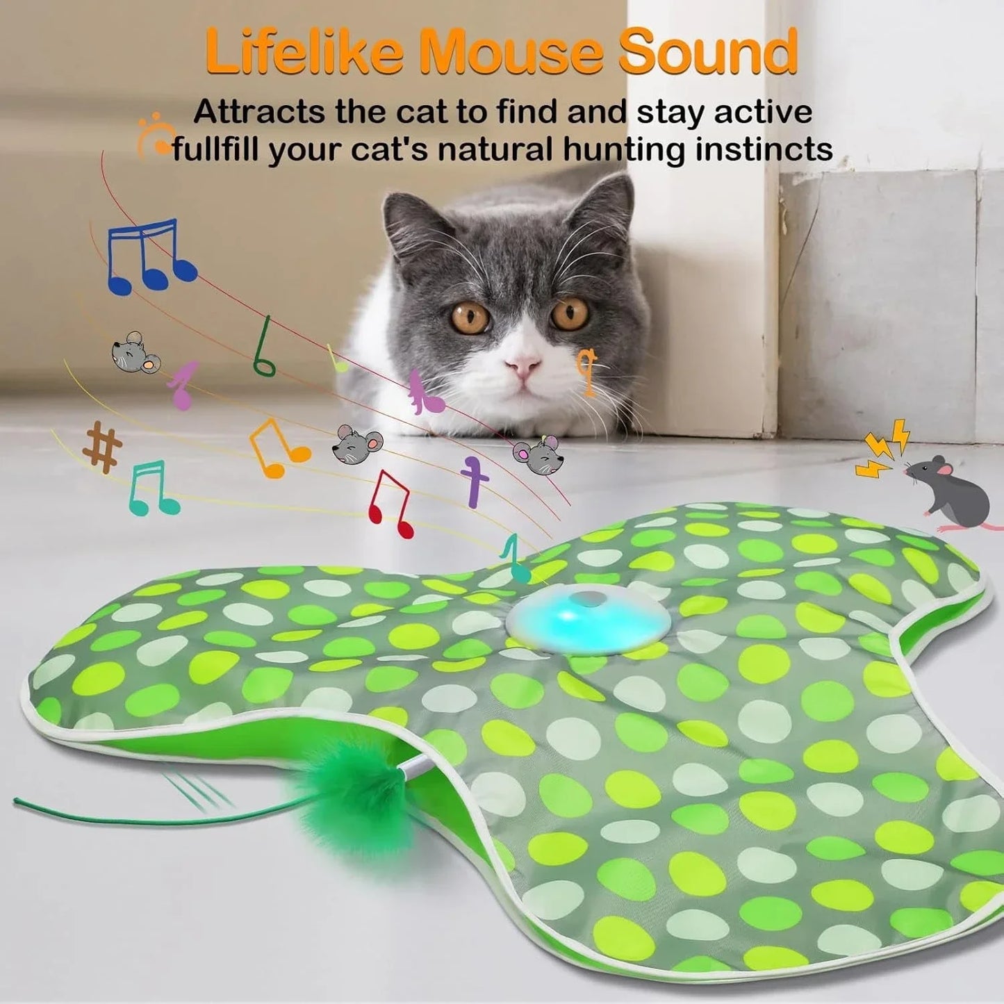 🐭 FeatherPounce Automatic Play Companion