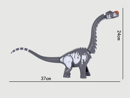 Jurassic Dinosaur Building Blocks Titanosaurus DIY Mini Model Bricks for Children