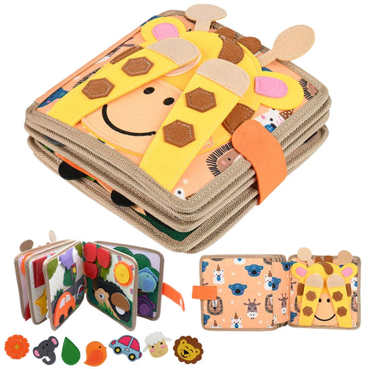 Montessori Soft Cloth Book Baby 3D Educational Toy Color Cognitive First Book