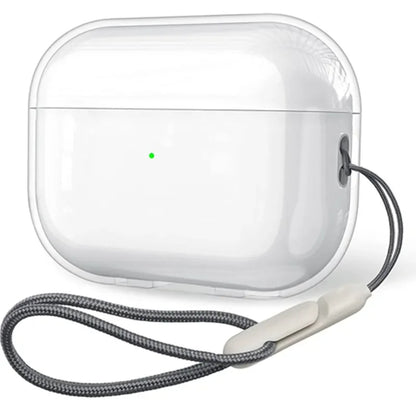 AirShell™ Transparent TPU Case for AirPods Pro 2/3 – Includes Lanyard Strap