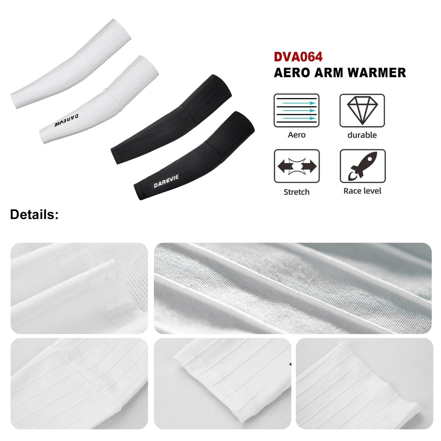 DAREVIE Race Level Cycling Arm Sleeves AERO Quick Dry High Speed Bike Gear