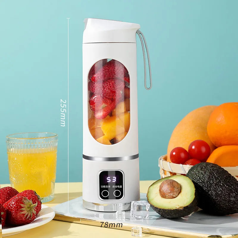 IceBlend™ 2025 Mini Electric Juicer – 450ML Large Capacity Ice Crusher