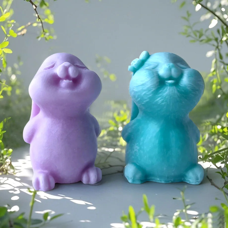 💖TinyPals™ Cute Animal Silicone Mold – Bear, Kitten & Rabbit DIY Crafts