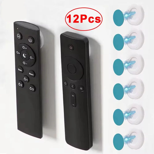 12pcs Magnetic Wall Hooks – Remote Control, Key & Socket Organiser Holder