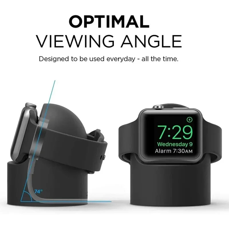 ⚡WatchDock™ Silicone Charger Stand – Apple Watch Series 1–9 & Ultra