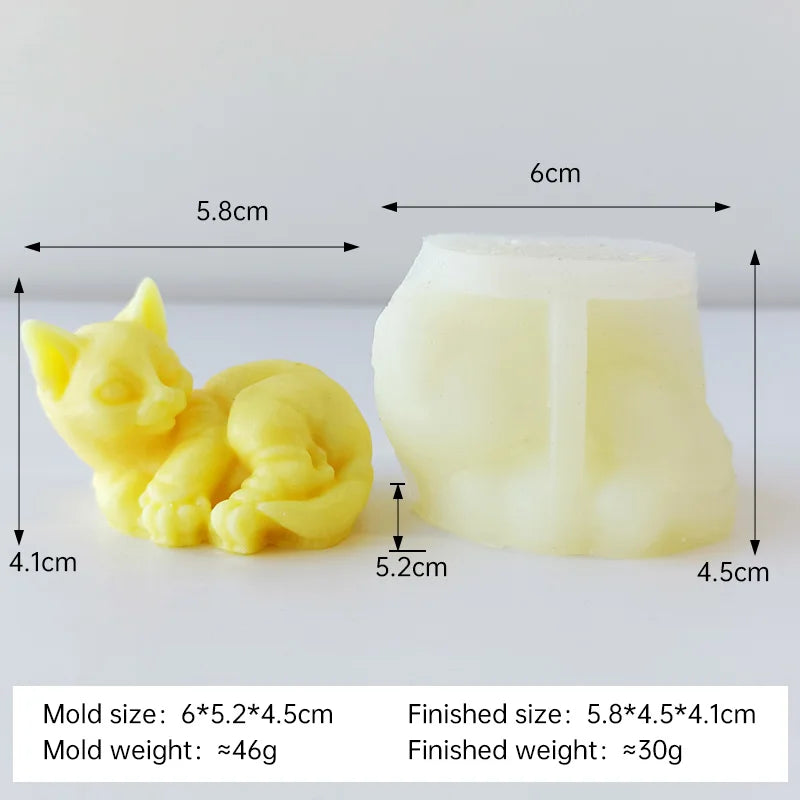 💖TinyPals™ Cute Animal Silicone Mold – Bear, Kitten & Rabbit DIY Crafts